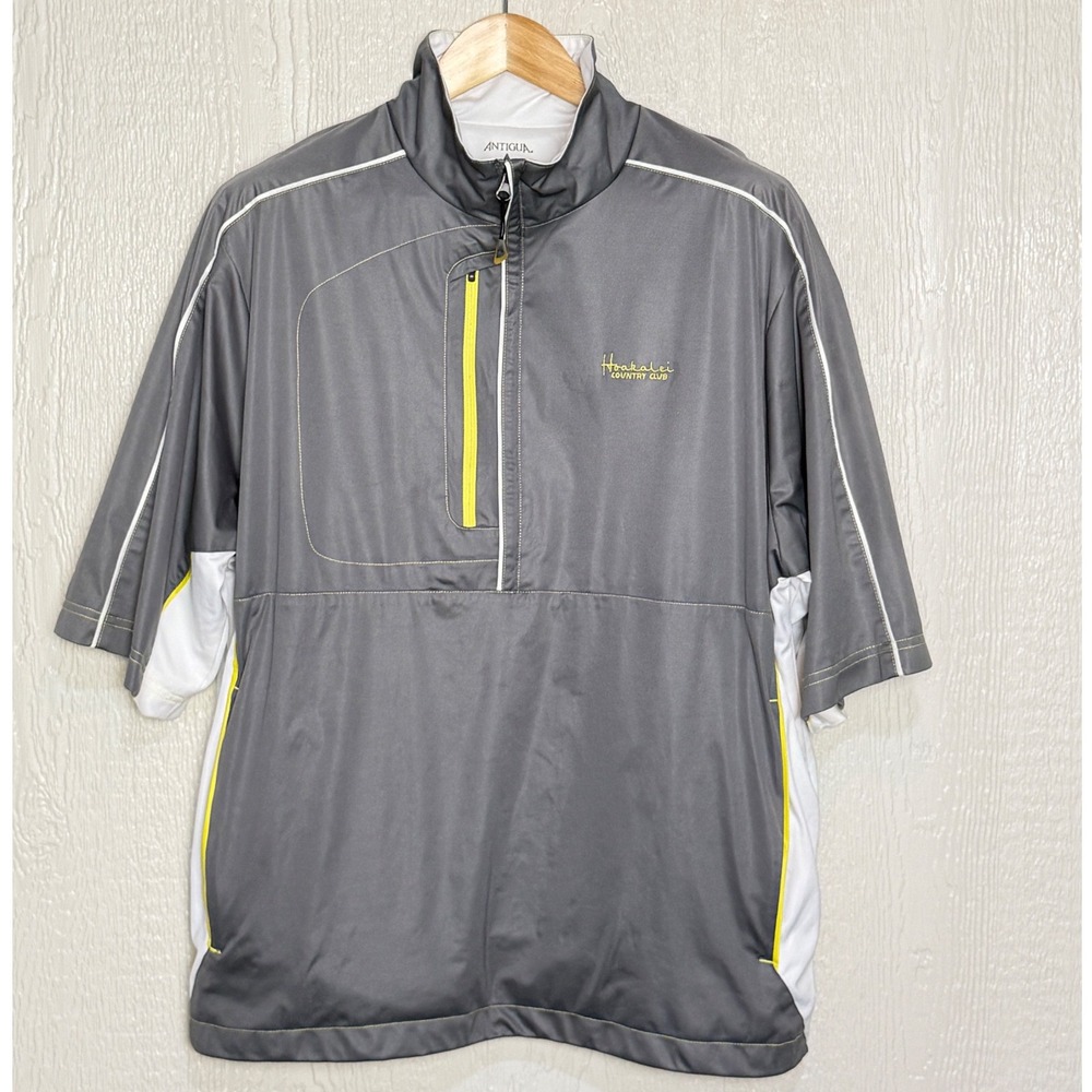Antigua Desert Dry Xtra-Lite Hoakalei Country Club Hawaii Pullover Gray Mens XL